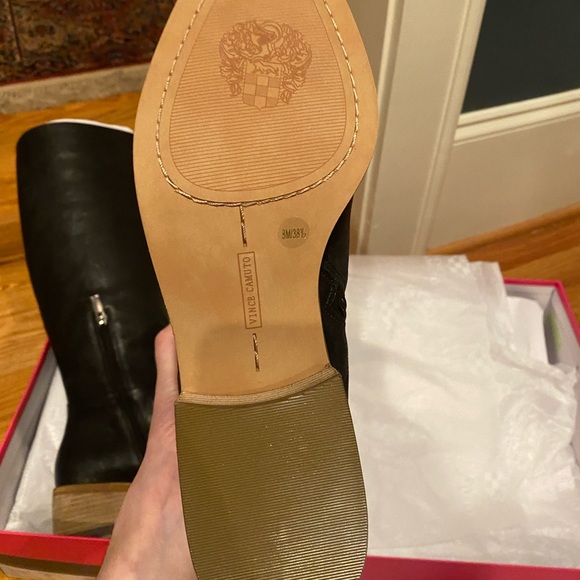 Vince Camuto boots never worn.  Size 8.  Black - Picture 7 of 8